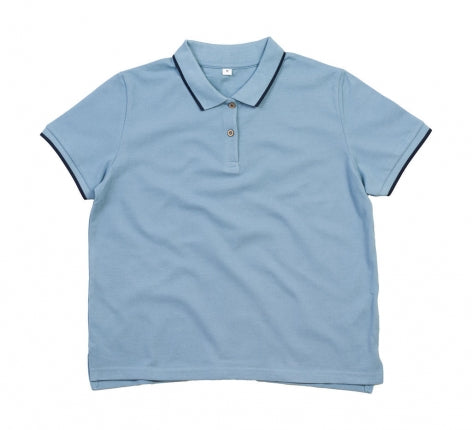 polo pubblicitaria in cotone 356-azzurra 062552516 VAR03