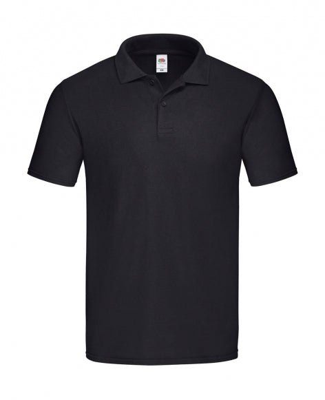 polo stampata in cotone 101-nera 062553417 VAR09
