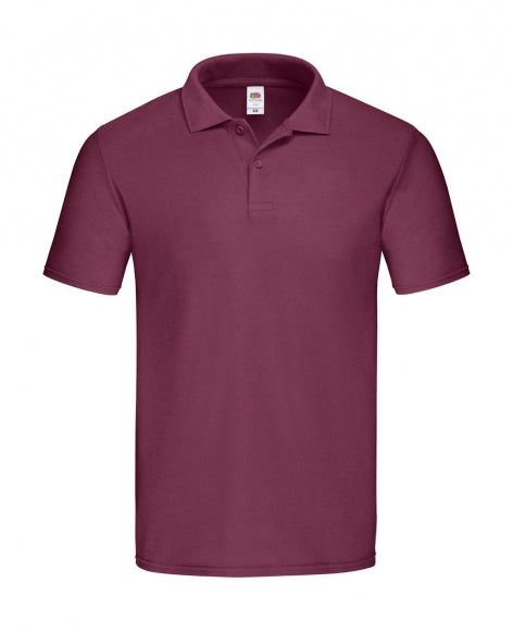 polo stampata in cotone 448-bordeaux 062553417 VAR02