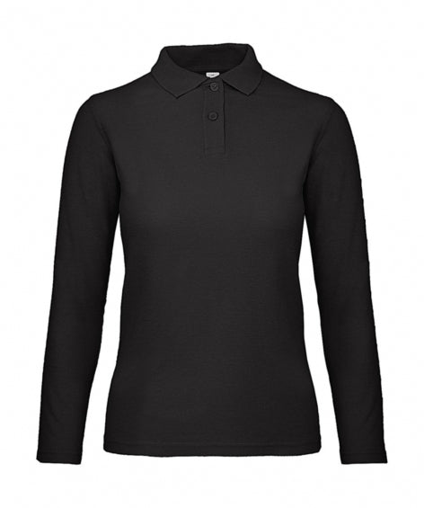 polo stampata in cotone 101-nera 062555814 VAR03