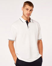 Carica l&#39;immagine nel visualizzatore di Gallery, polo con logo in cotone 359-blu 062556987 DET03
