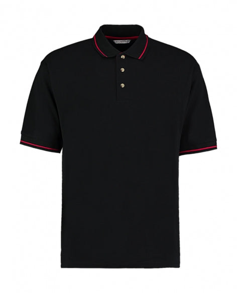 polo pubblicitaria in cotone 154-nera 062556987 VAR04