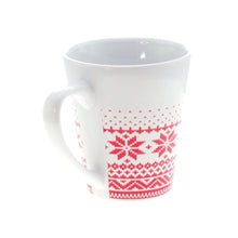 Carica l&#39;immagine nel visualizzatore di Gallery, tazza natalizia stampata in ceramica rossa-bianca 0388264 DET01
