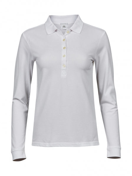 polo stampata in cotone 000-bianca 062584918 VAR02