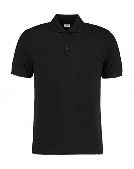 polo stampata in poliestere 101-nera 062587587 VAR02