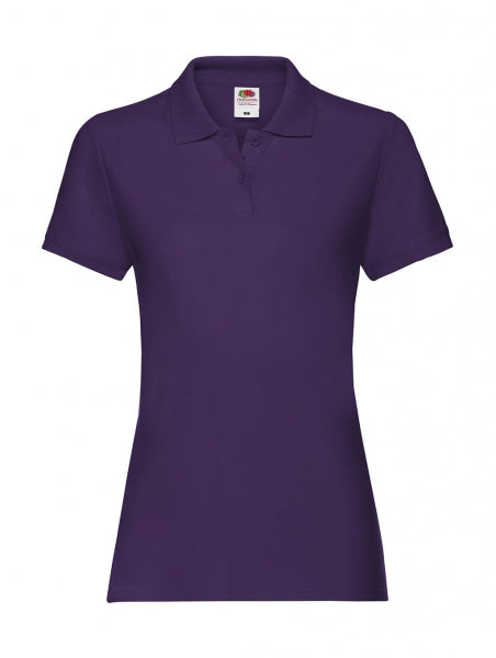 polo stampata in cotone 349-viola 062597617 VAR16