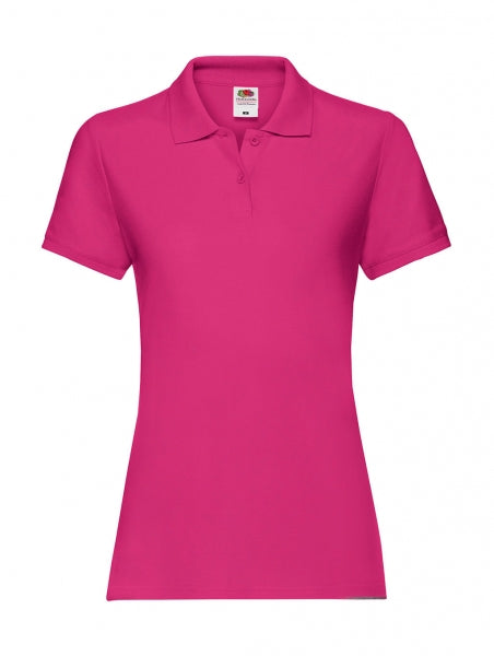 polo con logo in cotone 439-fuxia 062597617 VAR12