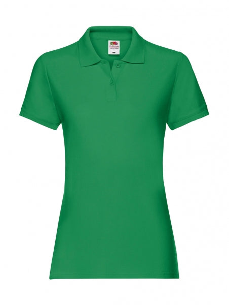 polo stampata in cotone 518-verde 062597617 VAR11