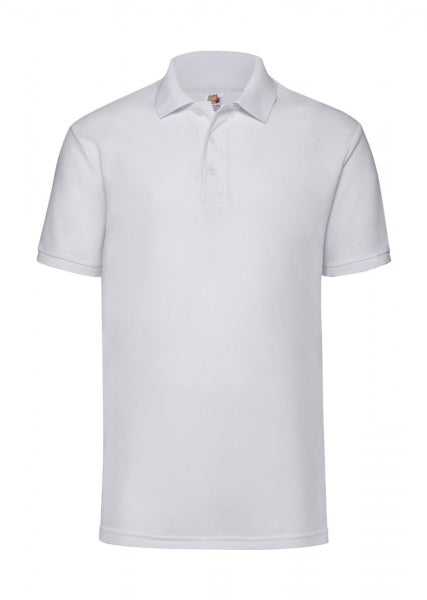 polo con logo in poliestere 000-bianca 062616317 VAR20
