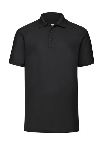 polo personalizzata in poliestere 101-nera 062616317 VAR19