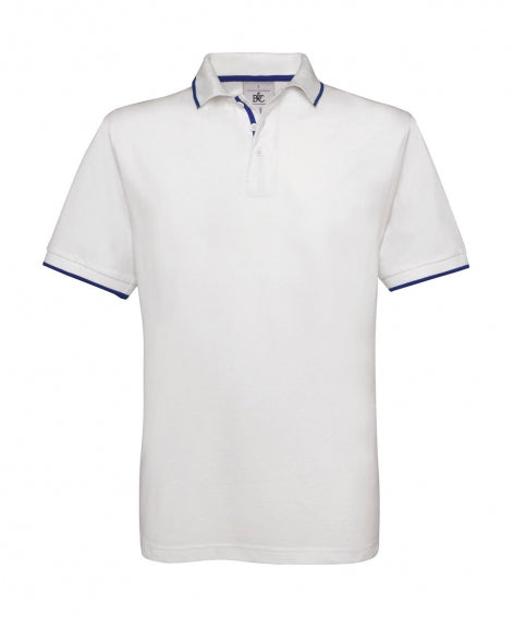 polo con logo in cotone 075-bianca 062618714 VAR02