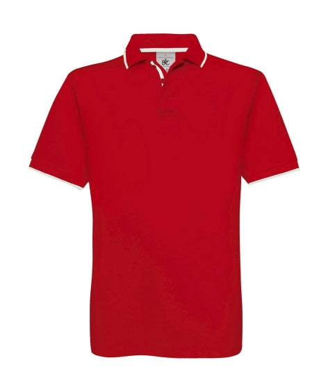 polo pubblicitaria in cotone 450-rossa 062618714 VAR01