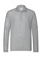 polo promozionale in cotone 124-grigia 062621417 VAR08