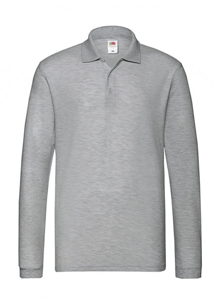 polo promozionale in cotone 124-grigia 062621417 VAR08