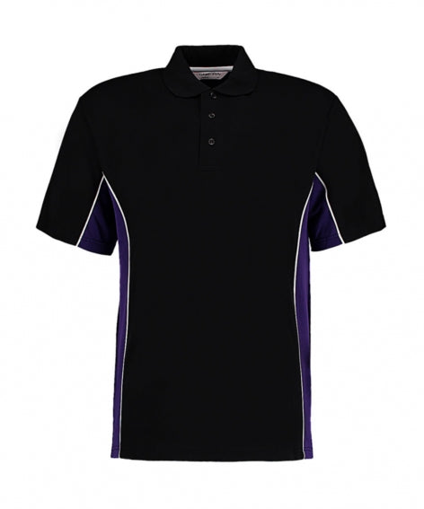 polo stampata in poliestere 189-nera 062630087 VAR10