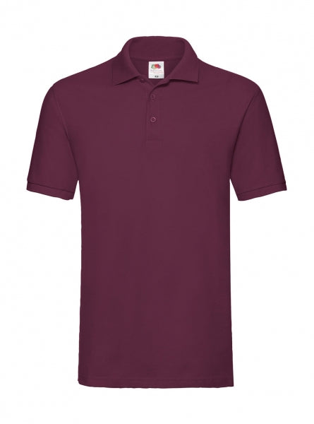 polo stampata in cotone 448-bordeaux 062636717 VAR01
