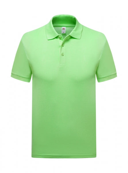 polo stampata in cotone 513-verde 062636717 VAR10