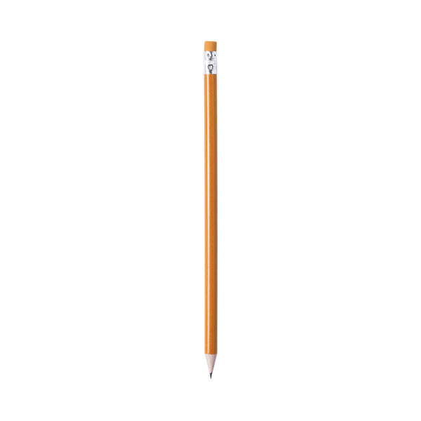 matita pubblicitaria in legno arancione 0395931 VAR03