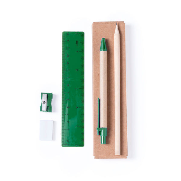 set da personalizzare in legno verde 0395999 VAR02