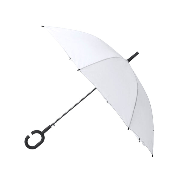 ombrello automatico pubblicitario in poliestere bianco 0397002 VAR03