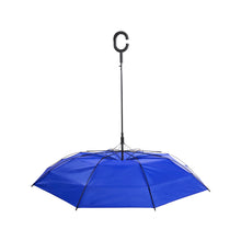 Carica l&#39;immagine nel visualizzatore di Gallery, ombrello stampato in poliestere blu 0397002 DET04
