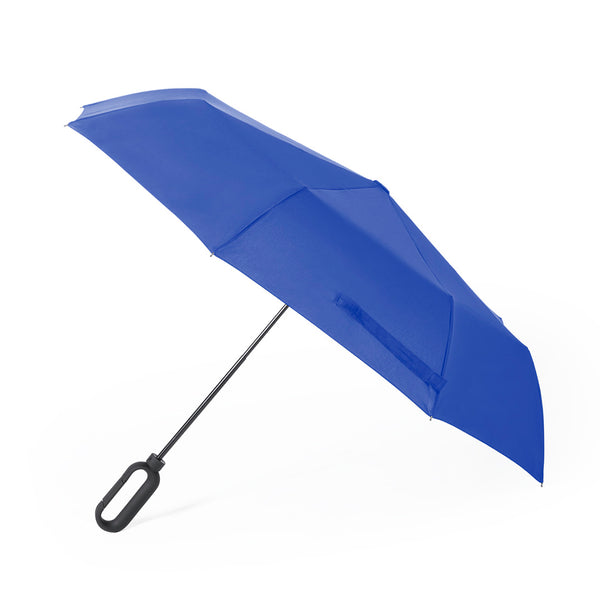 ombrello con logo in pongee blu 0397019 VAR02