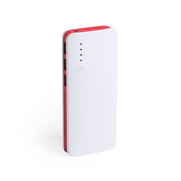 power bank personalizzato in plastica rosso 0398243 VAR06