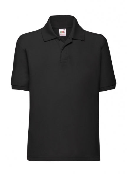 polo pubblicitaria in poliestere 101-nera 062699617 VAR14