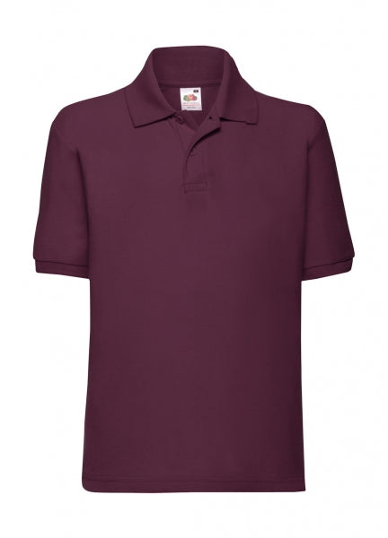 polo pubblicitaria in poliestere 448-bordeaux 062699617 VAR08