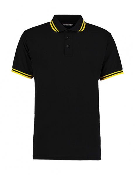 polo stampata in poliestere 147-nera 062709987 VAR02