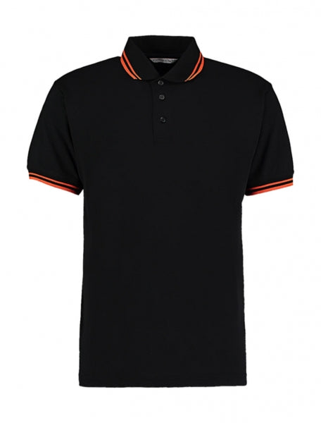 polo stampata in poliestere 166-nera 062709987 VAR05