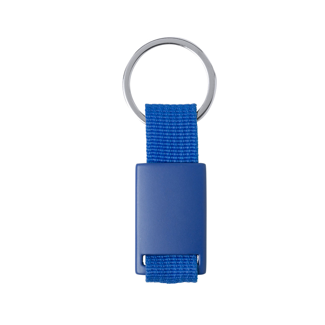 portachiavi personalizzabile in alluminio blu 03103054 VAR02