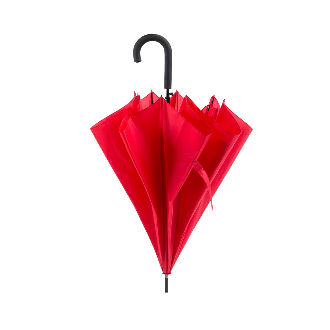 ombrello pubblicitario in pongee rosso 03104635 VAR03