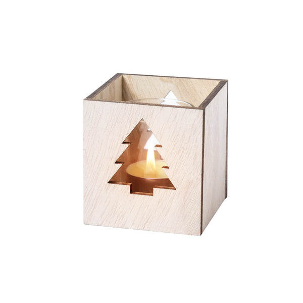 candela natalizia stampata in legno albero 03117368 VAR01