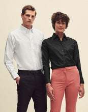 Carica l&#39;immagine nel visualizzatore di Gallery, camicia stampata in cotone 101-nera 062893417 DET04

