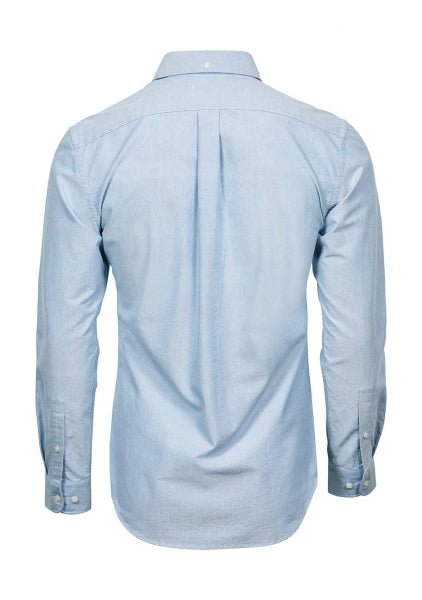 Carica l&#39;immagine nel visualizzatore di Gallery, camicia con logo in cotone 321-azzurra 062896018 DET04
