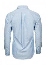 Carica l&#39;immagine nel visualizzatore di Gallery, camicia con logo in cotone 321-azzurra 062896018 DET02

