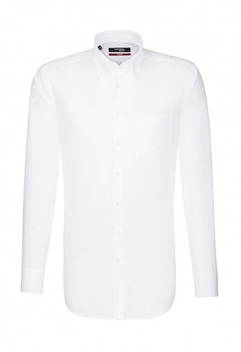 camicia con logo in cotone 000-bianca 062907340 VAR01