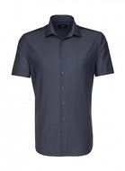 camicia stampata in cotone 140-grigia 062990640 VAR03