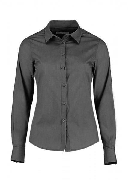 camicia stampata in poliestere 131-grigia 063014287 VAR01