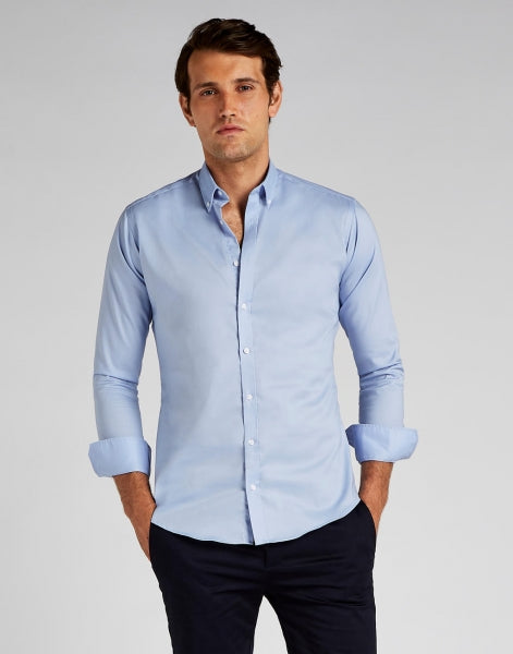 Carica l'immagine nel visualizzatore di Gallery, camicia promozionale in cotone 321-azzurra 063019387 DET04
