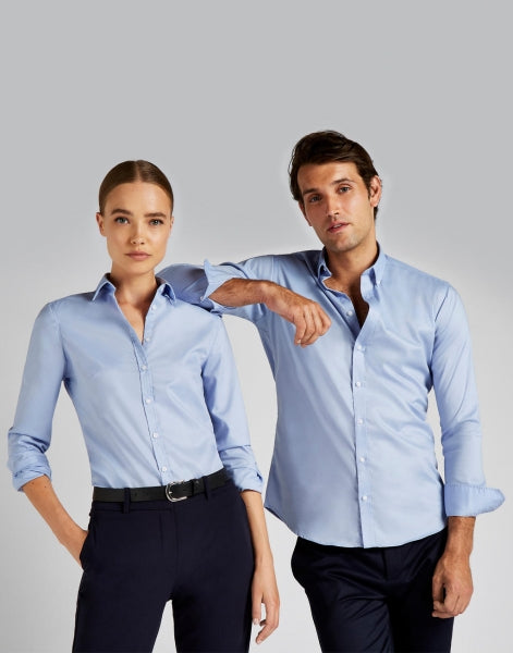Carica l'immagine nel visualizzatore di Gallery, camicia promozionale in cotone 321-azzurra 063019387 DET04
