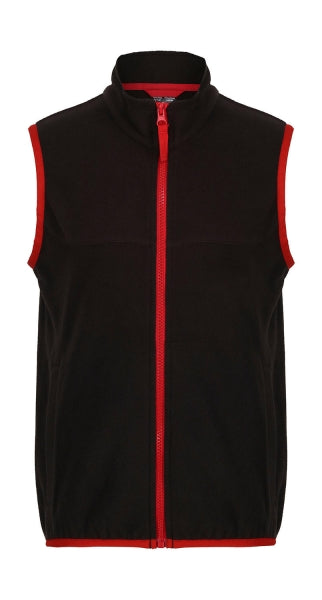 gilet stampato in poliestere 157-nero 063022889 VAR01