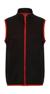 gilet stampato in poliestere 157-nero 063022889 VAR01