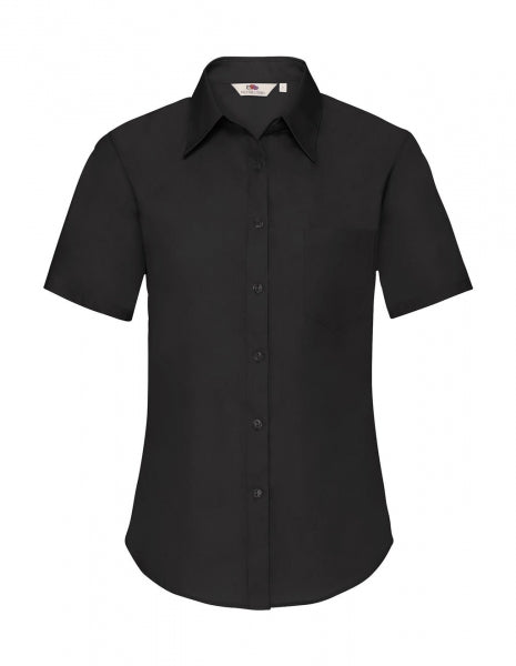 camicia stampata in cotone 101-nera 063048117 VAR04