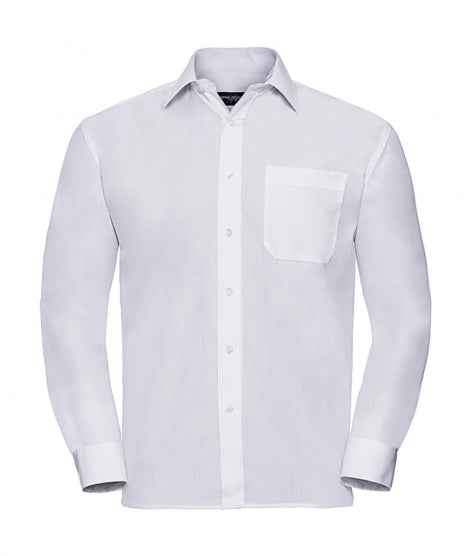 camicia con logo in poliestere 000-bianca 063049800 VAR02