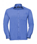 camicia stampata in poliestere 233-blu 063049800 VAR07