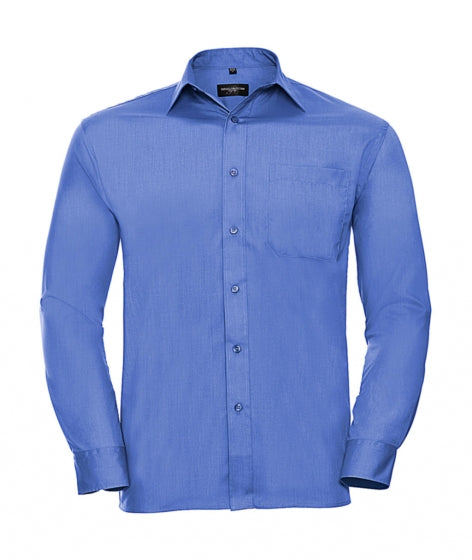 camicia stampata in poliestere 233-blu 063049800 VAR07