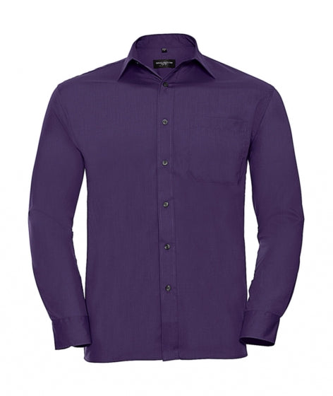 camicia stampata in poliestere 349-viola 063049800 VAR01