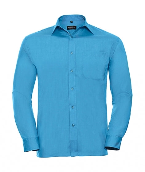 camicia promozionale in poliestere 536-azzurra 063049800 VAR08